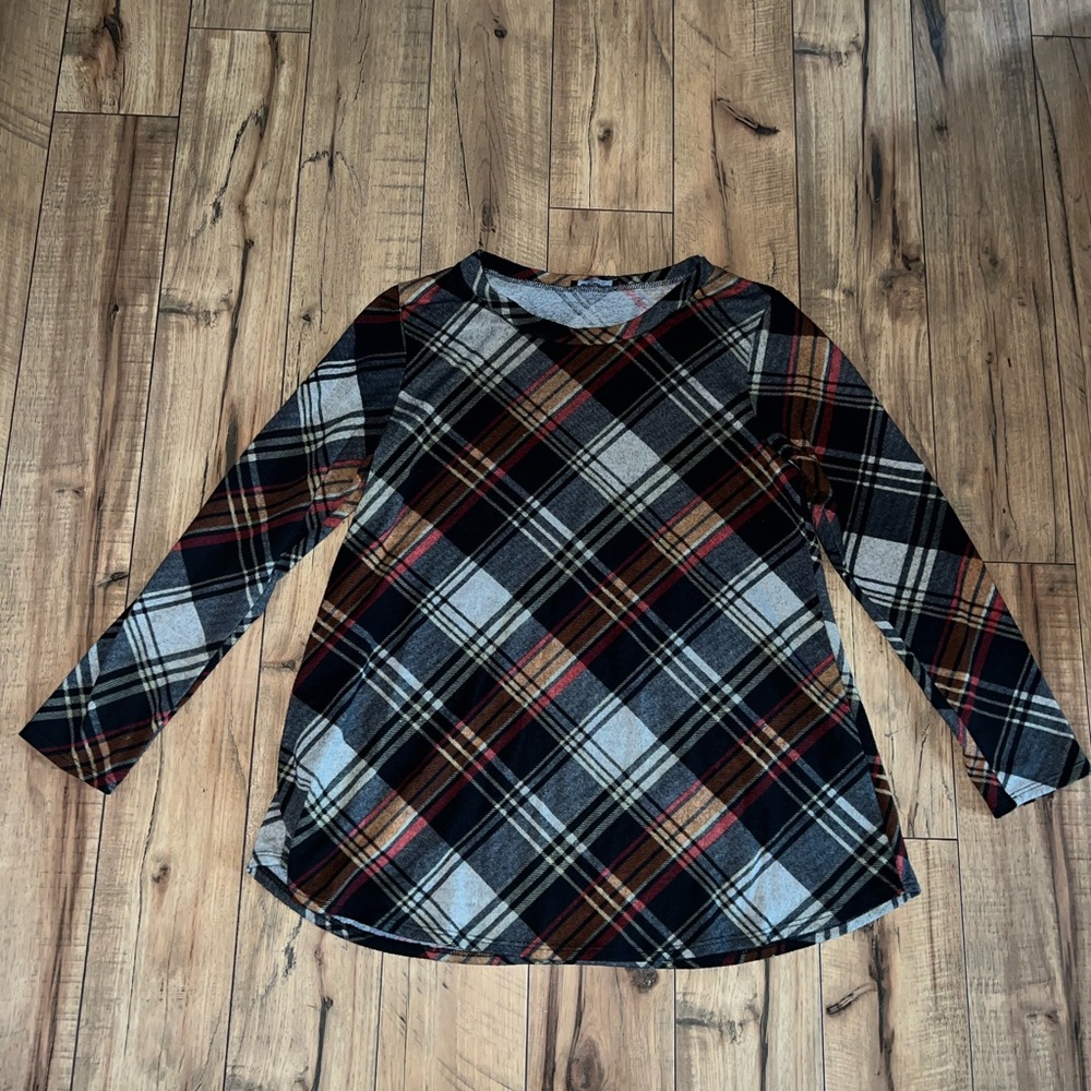 plaid long sleeve